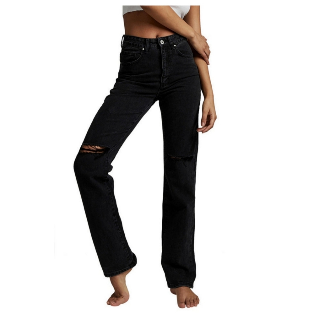 💖Cotton On Long Straight Leg High Rise Den…